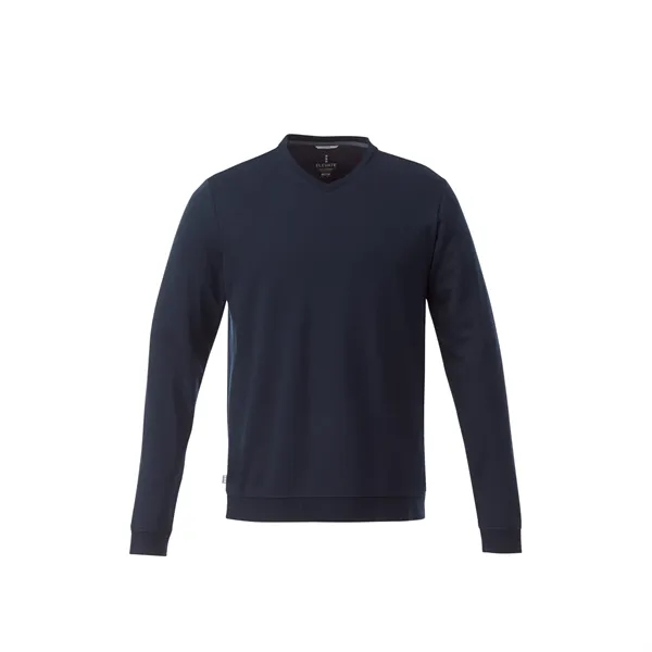 Navy Heather (575) color option for Men's Bromley Knit V Neck