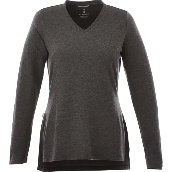 Heather Dark Charcoal (988) color option for Women's Bromley Knit V Neck