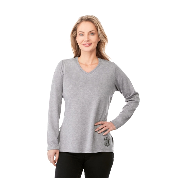 Heather Grey (932) color option for Women's Bromley Knit V Neck
