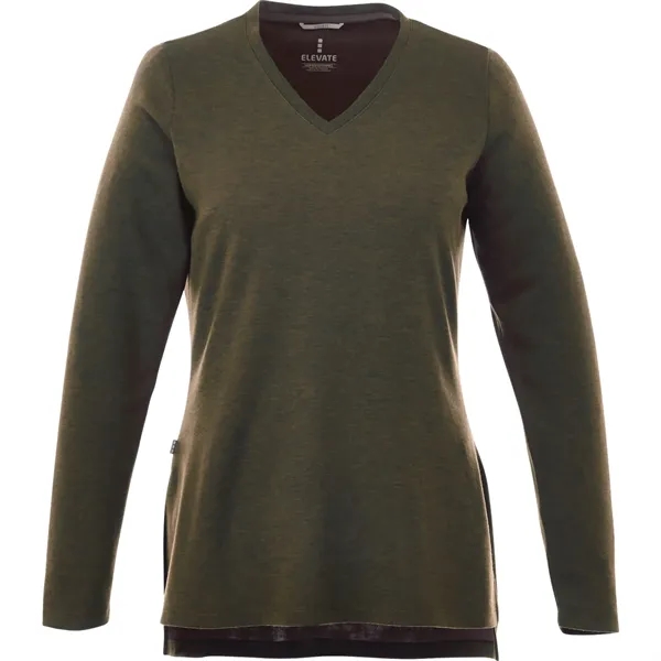 Loden Heather (684) color option for Women's Bromley Knit V Neck
