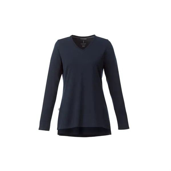 Navy Heather (575) color option for Women's Bromley Knit V Neck