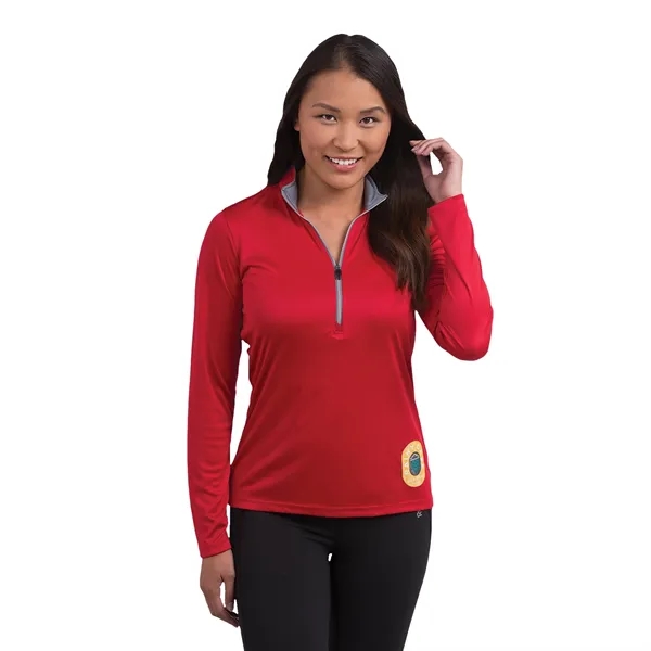 Team Red (358) color option for Women's Vega Tech Half Zip