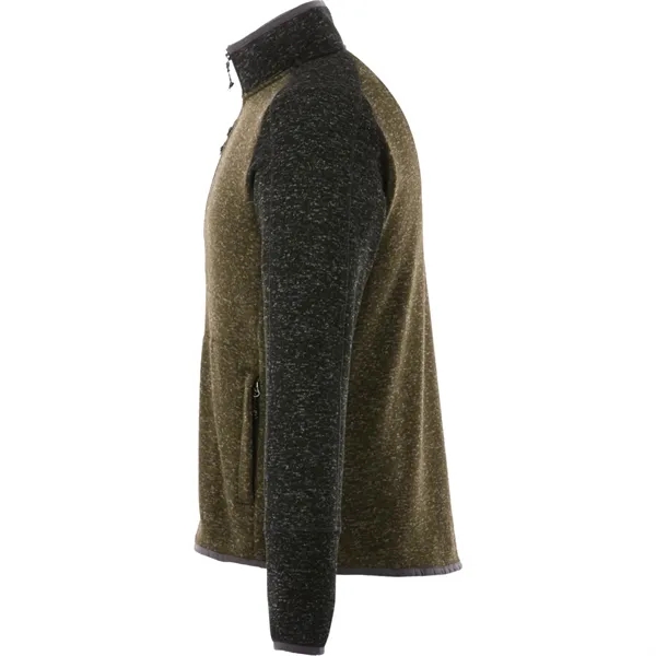 Loden Heather/Black Smk Hthr (684) color option for Men's Vorlage Half Zip Knit Jacket