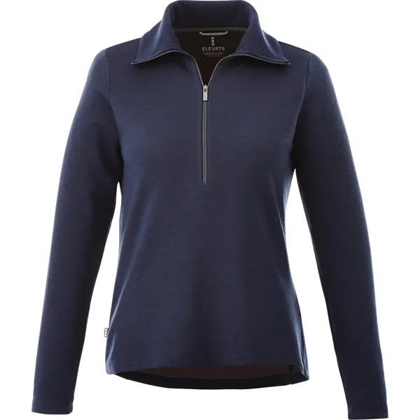Metro Blue Heather (550) color option for Women's Stratton Knit Half Zip