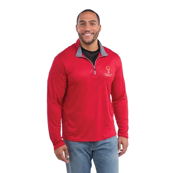 Team Red (358) color option for Men's Vega Tech Quarter Zip