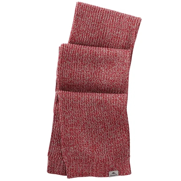 Dark Red Heather (372) color option for Unisex Ravenlake Roots73 Knit Scarf