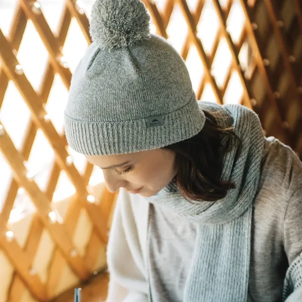 Grey Mix (931) color option for Unisex Ravenlake Roots73 Knit Scarf