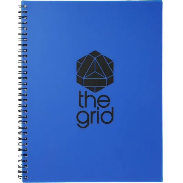 Blue (Bl) color option for Fsc® Mix 8.5" X 11" Lg Business Spiral Notebook