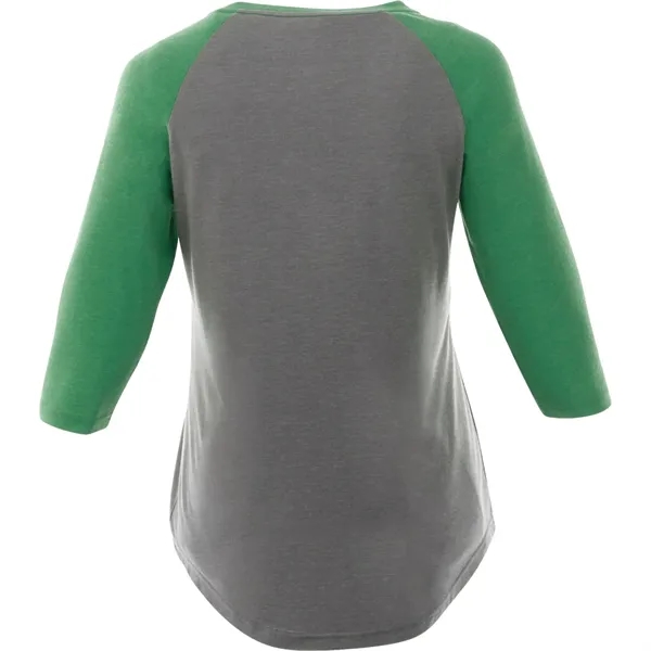 Kelly Heather/Medium Hthr Grey (638) color option for Women's Dakota Three Quarter Tee