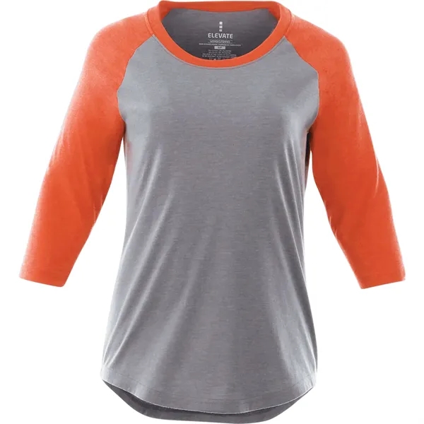 Orange Heather/Med Hthr Grey (279) color option for Women's Dakota Three Quarter Tee