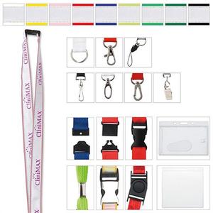 Photo of 1" Polyester With Ribbon Lanyard