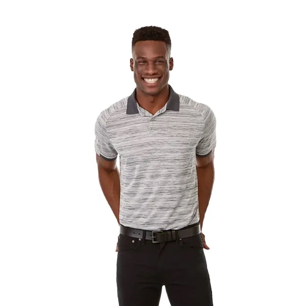Heather Grey/Grey Storm (932) color option for Men's Emory Short Sleeve Polo