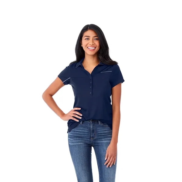 Navy/Steel Grey (575) color option for Women's Wilcox Ss Polo