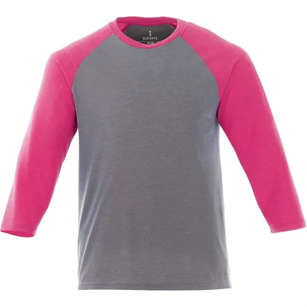 Magenta Heather/Med Hthr Grey (337) color option for Men's Dakota Three Quarter Tee