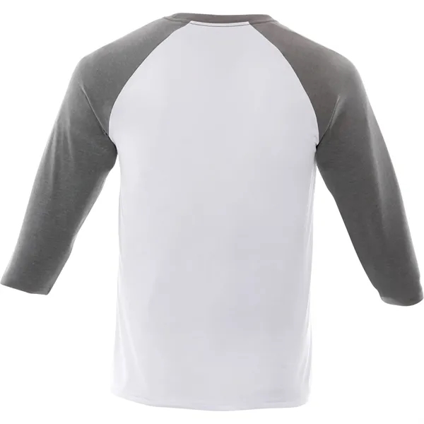 Medium Heather Grey/White (939) color option for Men's Dakota Three Quarter Tee