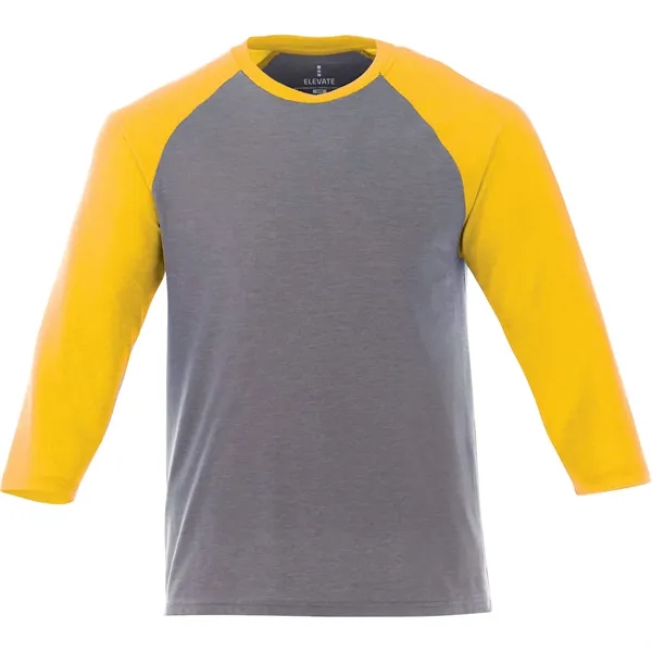 Yellow Heather/Med Hthr Grey (234) color option for Men's Dakota Three Quarter Tee