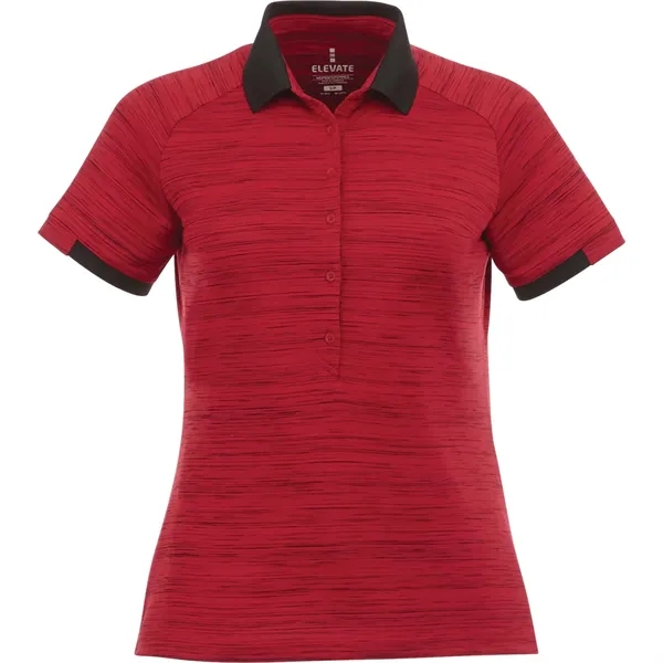 Vintage Red Heather/Black (369) color option for Women's Emory Ss Polo