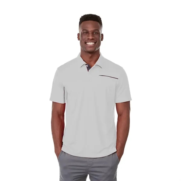 White/Steel Grey (125) color option for Men's Wilcox Short Sleeve Polo