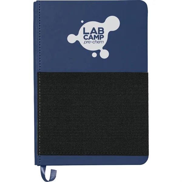 Blue (Bl) color option for Fsc® Mix 5" X 7" Elastic Phone Pocket Notebook