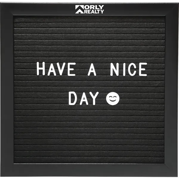 Black (Bk) color option for Felt Board With Letters
