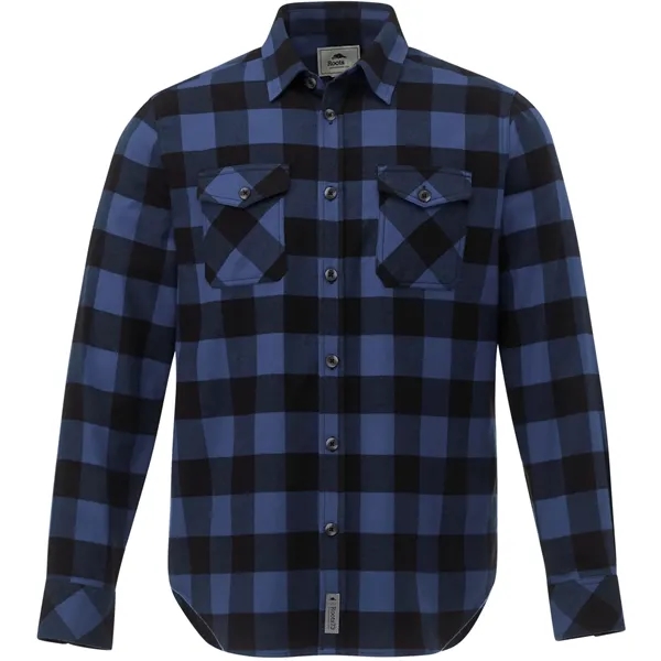 Indigo Blue/Black (552) color option for Men's Sprucelake Roots73 Long Sleeve Shirt
