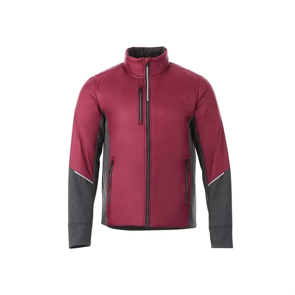 Maroon/Heather Dark Charcoal (384) color option for Men's Fernie Hybrid Insulated Jacket