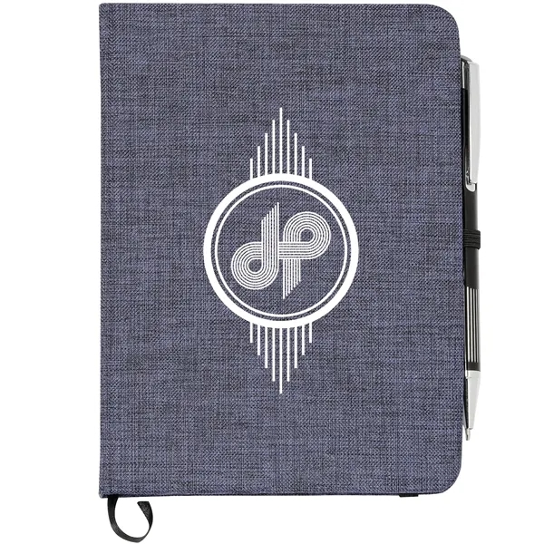 Blue (Bl) color option for Fsc® Mix 5" X 7" Heathered Bound Notebook