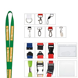 Photo of 3/4" Polyester Woven Lanyard