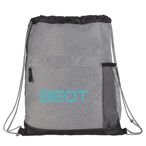 Photo of Heather Melange Drawstring Bag