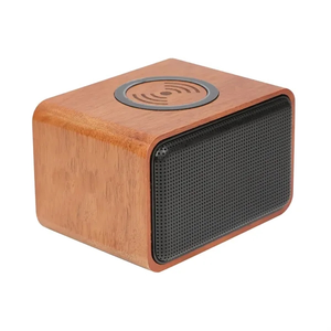 Photo of Wood Bluetooth Speaker With Wireless Charging Pad