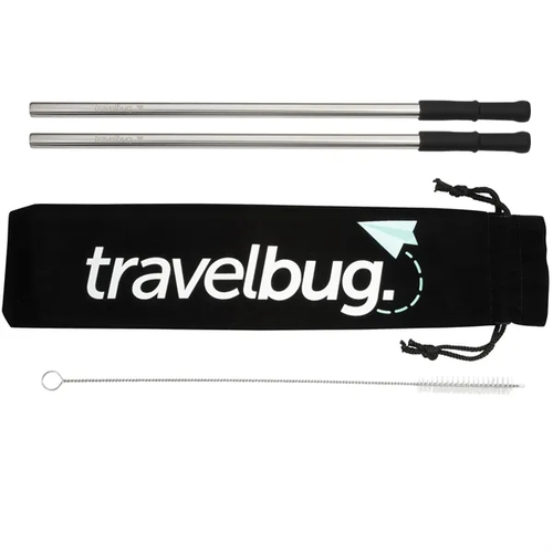 Main photo of Reusable Stainless Steel Straw Set With Brush