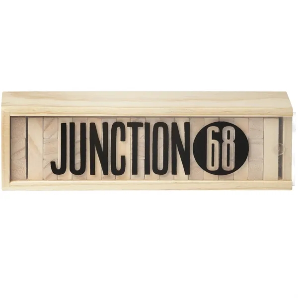 Wood(Wd) color option for Tumbling Tower Wood Block Stacking Game