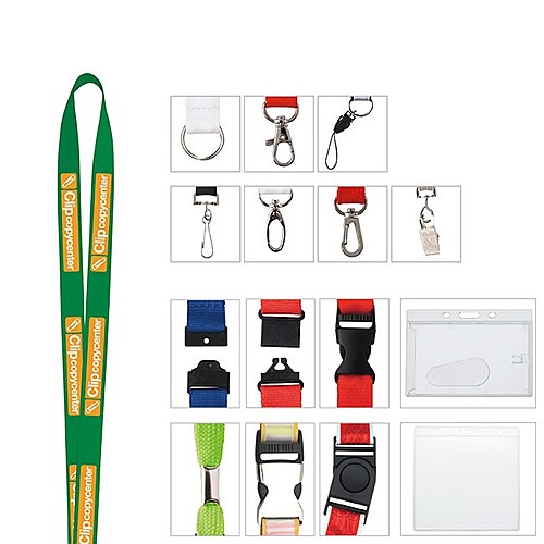 Photo of 3/8" Polyester Woven Lanyard