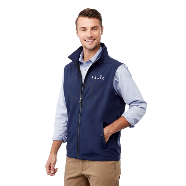Vintage Navy (573) color option for Men's Warlow Softshell Vest