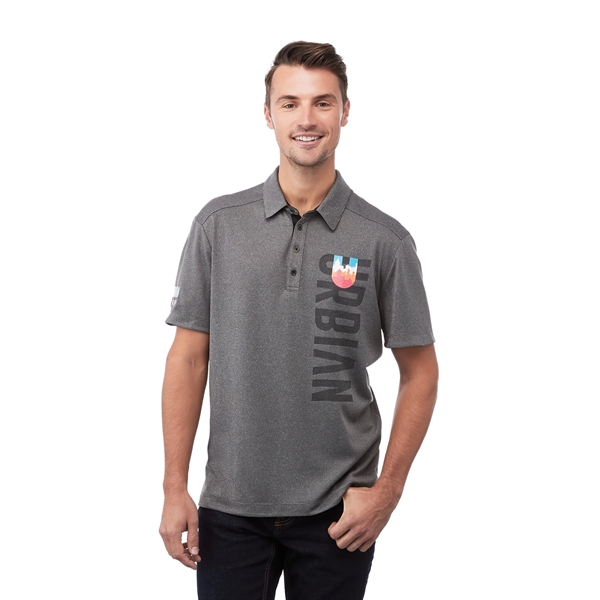 Heather Charcoal (986) color option for Mens Skara Ss Polo