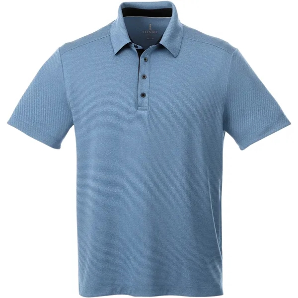 Metro Blue Heather (550) color option for Mens Skara Ss Polo