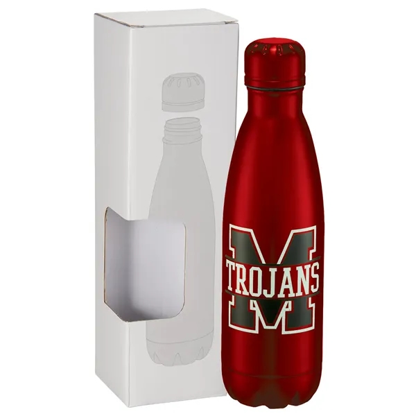 Red (Rd) color option for Copper Vacuum Insulated Bottle 17oz W/ Window Box