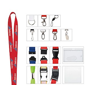Photo of 5/8" Polyester Woven Lanyard