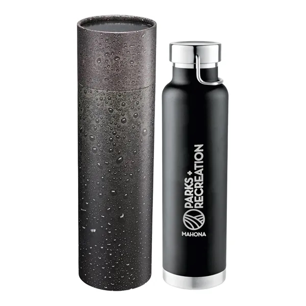 Black (Bk) color option for Thor Copper Vac Bottle 22oz With Cylindrical Box