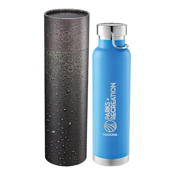 Process Blue (Pbl) color option for Thor Copper Vac Bottle 22oz With Cylindrical Box