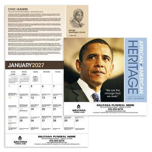 Photo of African American Heritage Barack Obama Calendar