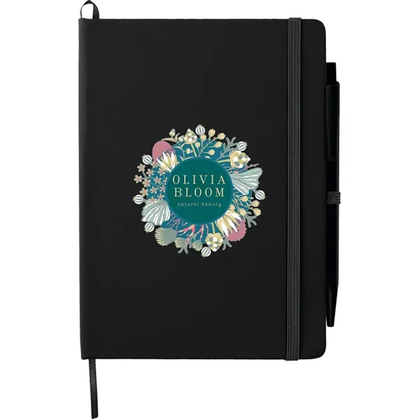 Black (Bk) color option for Fsc® Mix 5" X 7" Prime Notebook With Pen