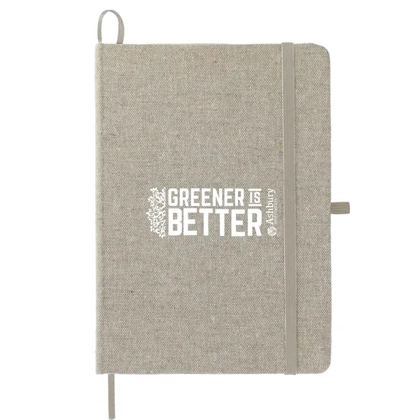 Natural (Nt) color option for Fsc® Mix 5" X 7" Recycled Cotton Bound Notebook