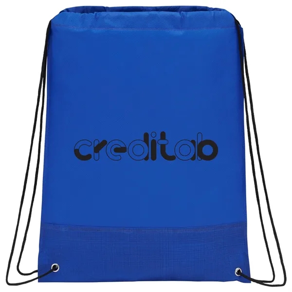 Royal (Ryl) color option for Crossweave Heat Sealed Drawstring Bag