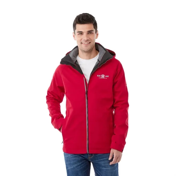 Team Red/Heather Dark Charcoal (358) color option for Mens Arlington 3 In 1 Jacket