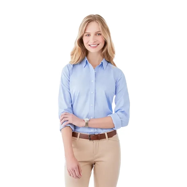 Sky (422) color option for Women's Irvine Oxford Ls Shirt