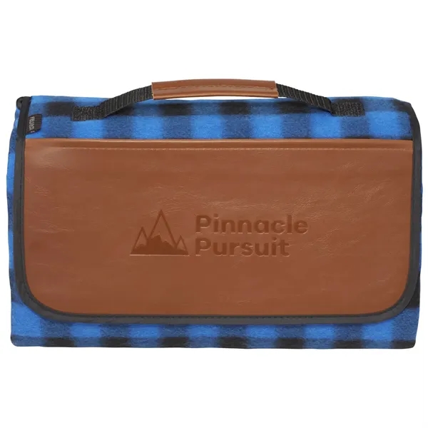 Blue/Black (Blbk) color option for Field & Co.® Buffalo Plaid Picnic Blanket