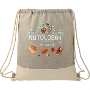 Photo of Split Recycled Cotton Drawstring Bag