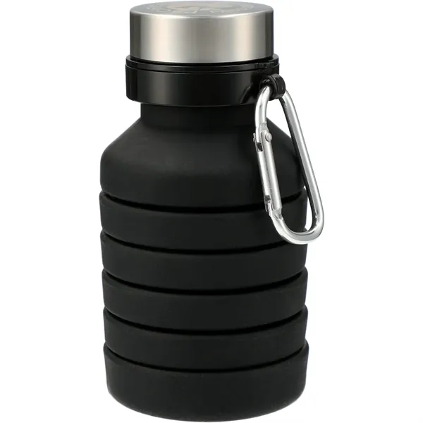 Black (Bk) color option for Zigoo Silicone Collapsible Bottle 18oz
