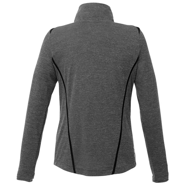 Heather Charcoal/Black (986) color option for Women's Dege Eco Knit Half Zip